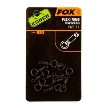 Fox Flexi Ring Swivels Inh. 10 stk Size 7