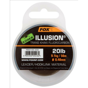 Fox Edges Illusion Trans Khaki Fluorocarbon 30lb - 0,50mm - 50m