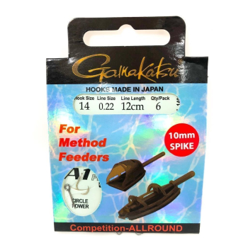 Gamakatsu Method Feeder Spike Rig 12 cm fertige Vorfächer mit Köderdorn