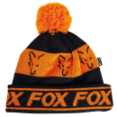 Fox Collection Fleece Lined Bobble Black/Orange...