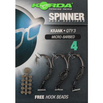 Korda Spinner Hook Sections Krank 4 Micro-Barbed