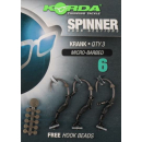 Korda Spinner Hook Sections Krank 6 Micro-Barbed