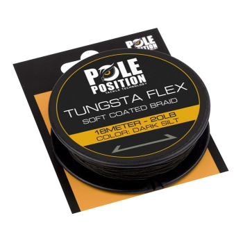 Pole Position Tungsta Flex Soft Coated Braid 20LB Dark Silt