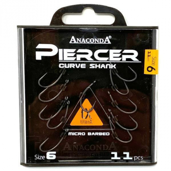 Anaconda Piercer Curve Shank  Size 8