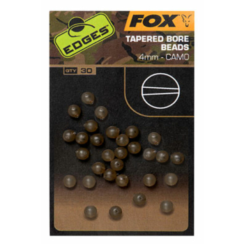 Fox Edges Camo Tapered Bore Beads 4 mm