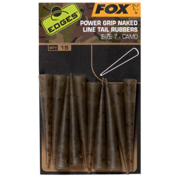 Fox Edges Camo Power Grip Naked Tail Rubber Size 7