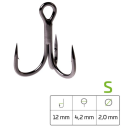 Raubfisch Drilling Zeck Pro-Treble Größe S...