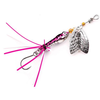 Larva Mayfly Micro Spinner mit Einzelhaken als UL-Köder für Forelle und Barsch