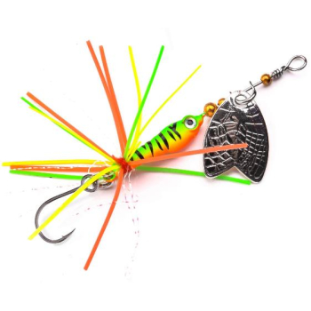 Larva Mayfly Micro Spinner mit Einzelhaken als UL-Köder für Forelle und Barsch