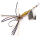 Larva Mayfly Micro Spinner mit Einzelhaken als UL-Köder für Forelle und Barsch
