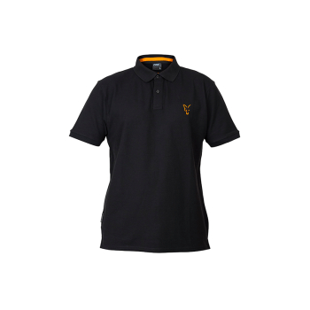 Fox Collection Polo Shirt Black/Orange M