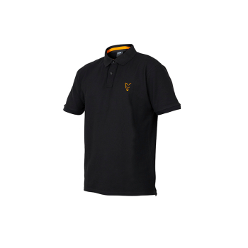 Fox Collection Polo Shirt Black/Orange L