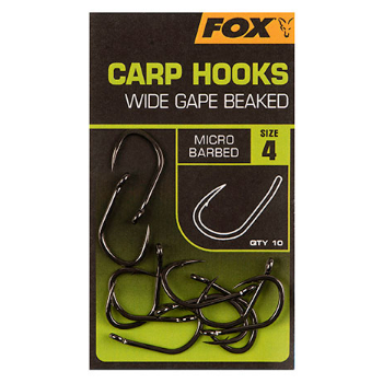 Fox Carp Hooks - Wide Gape Beaked