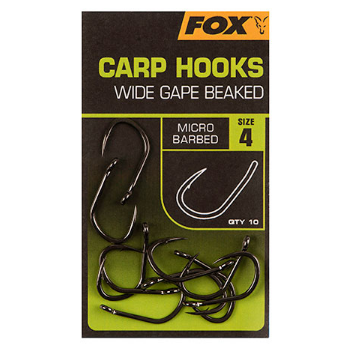 Fox Carp Hooks - Wide Gape Beaked Gr. 4