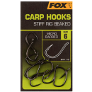 Fox Carp Hooks - Stiff Rig Beaked Gr. 6