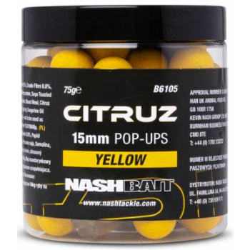 Nash Bait Citruz Pop Ups Yellow 15mm