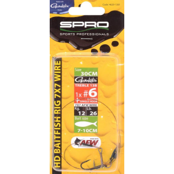 SPRO Heavy Duty Baitfish Rig 7x7 – Köderfischsystem 30cm 18kg