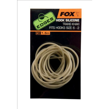 Fox Edges Hook Silicon Trans Khaki Fits Hooks Size 6 - 2