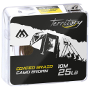 Coated-Braid-Vorfachschnur-10m-camo-braun-25lb-35lb-Karpfen