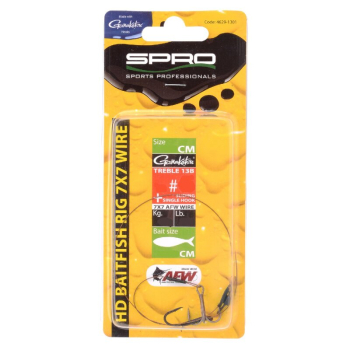 SPRO Heavy Duty Baitfish Rig 7x7 – Köderfischsystem 30cm 18kg Gr.2
