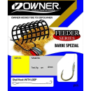 Owner FRL044 Feeder Barbe Spezialhaken Gebunden Gr. 10 -...