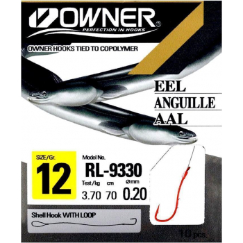 Owner RL9330 Aalhaken Rot Gebunden Gr. 6 - 0,30mm
