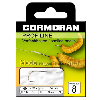 Cormoran Profiline Madenhaken Gebunden Gr. 10 - 0,16mm