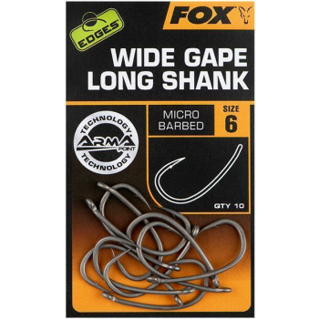 Fox Edges Armapoint Wide Gape Long Shank Size 4