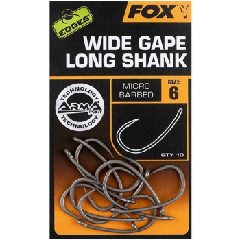 Fox Edges Wide Gape Long Shank - Size 5