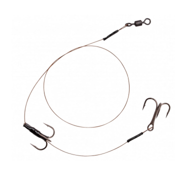 SPRO HD Baitfish Rig 18kg 35cm – Köderfischsystem mit 2 Drillingen Gr.2