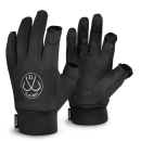 Delphin BlackWAY Free Angelhandschuhe in Schwarz