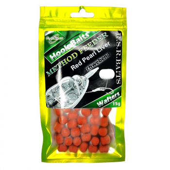 RSR-Baits Method Feeder Wafters - 10mm Red Pearl Liver