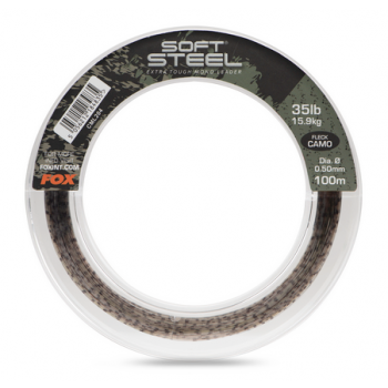 Fox Soft Steel Fleck Camo Leader