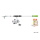 Delphin YUPIE Kinderangelset – 2,40 m Teleskoprute