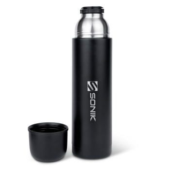 Sonik Sizzla Flask Isolierte Thermoskanne mit 1 Liter Fassungsvermögen zum Angeln für kalte und warme Getraenke
