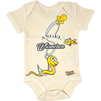 RSR-Baits Babybody Angel Würmchen aus Bio Baumwolle in Natural