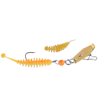 BALZER Cheburashka Chatter Lure gold 1,25 g Forellenköder mit beweglichem Metallplättchen