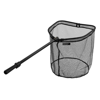 Delphin HALFER klappbarer Kescher mit Teleskopstiel und Gumminetz