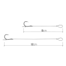 Delphin geflochtenes Feeder-Vorfach 8cm 12cm