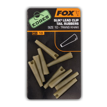 Fox Edges Slik Lead Clip Tail Rubbers Size 10 / 10 stk