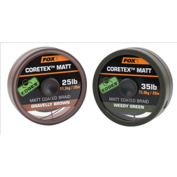 Fox Edge Cortex Matt Coated Braid 20m Weedy Green 15 Ib - 6,8 Kg