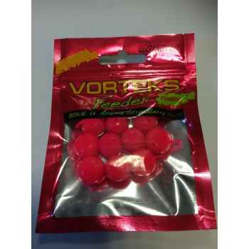 Grauvell Vorteks Feeder Boilie Aroma Erdbeer Pink Floating 18 Stk.  10mm