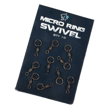 Nash Micro Ring Sivel Inh: 10 stk