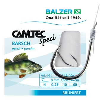 Balzer Camtec Speci Barsch Haken vorgebunden  Size 6 / 0,22mm