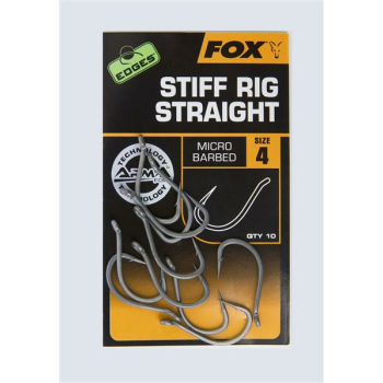 Fox Edges Arma Point Stiff Rig Straight Hooks 10 Stk.