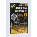 Fox Edges Arma Point Stiff Rig Straight Hooks 10 Stk. Size 4