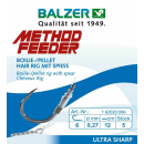 Balzer Method Feeder Fertighaken Boilie - / Pellet Hair Rig mit Spiess ( 8 mm )   Size 10 / 0,22 mm